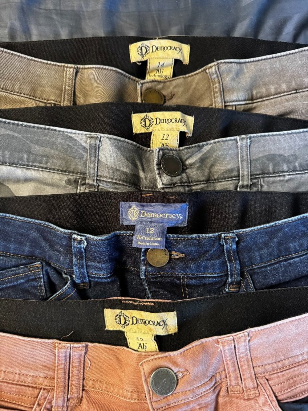 Democracy Ab-Technology Skinny Jeans - Sizes 12 & 14
